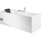 Eago 6Ft Acrylic White Rectangular Whirlpool Bathtub w Fixtures AM154ETL-R6 - alternate 4